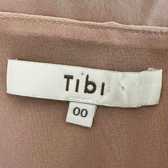 100% Silk Tibi Rose Pink Cami Size 00 Original Price $275 Feminine Boho Fairy - Picture 2 of 8